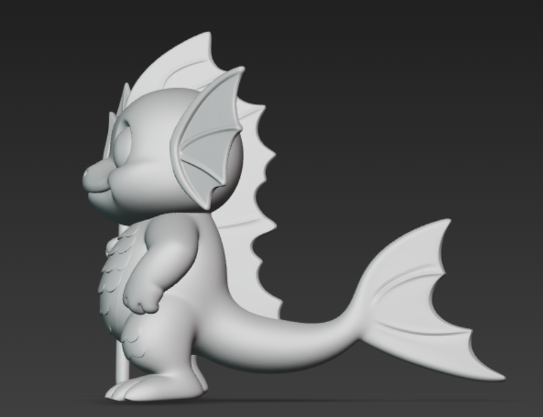 Chibi Dagon Miniature | Cute Cthulhu Mythos Monster | 28mm Tabletop RPG Mini, D&D, Pathfinder, Board Game Figure